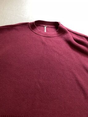 Free People womens Crewneck Sweater in Deep Wine